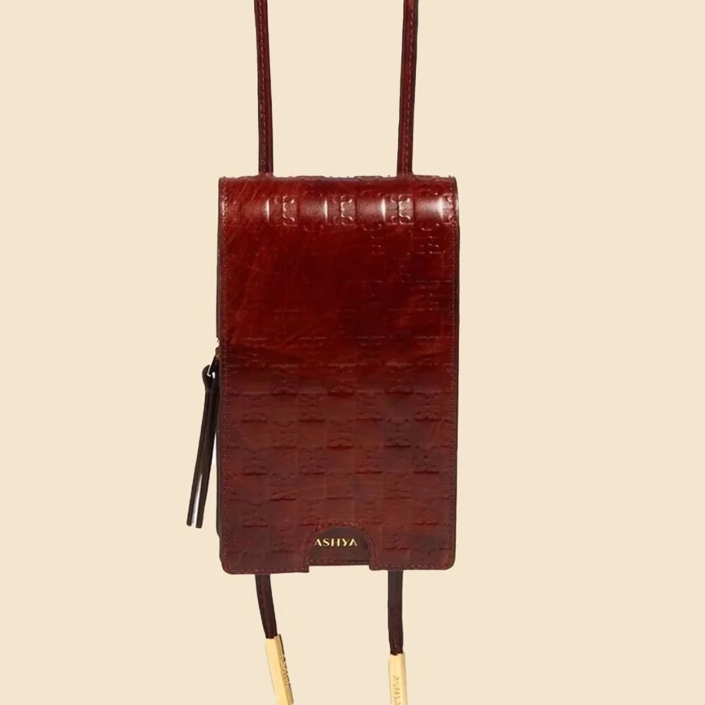 New Ashya Trilogy Heritage Checkered Bolo Compact Bag
